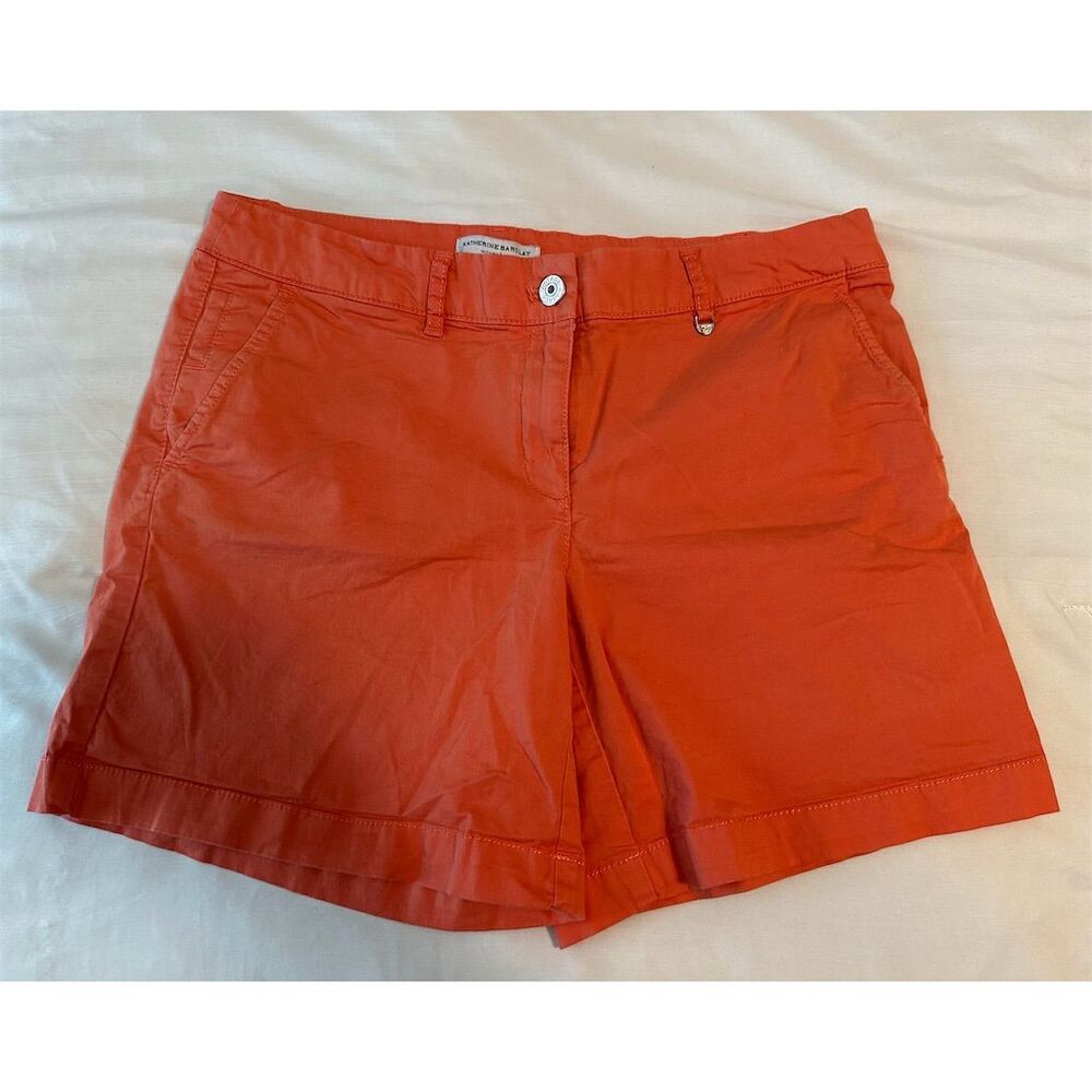 Katherine Barclay Women's Orange Casual Shorts Size 6 Summer